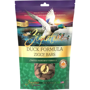 Zignature Ziggy Bars Duck Formula Crunchy Dog Treats 12oz Cheap