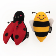 ZippyClaws 2-Pack Catnip Ladybug & Bee Cat Toys For Sale