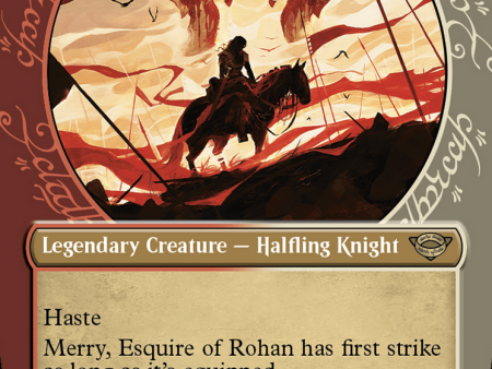 Merry, Esquire of Rohan (Showcase) (Surge Foil) [The Lord of the Rings: Tales of Middle-Earth] For Sale