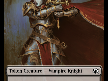 Vampire Knight    Soldier Double-Sided Token [March of the Machine Commander Tokens] on Sale