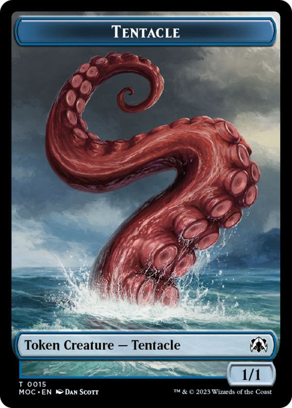 Tentacle    Human (26) Double-Sided Token [March of the Machine Commander Tokens] For Discount