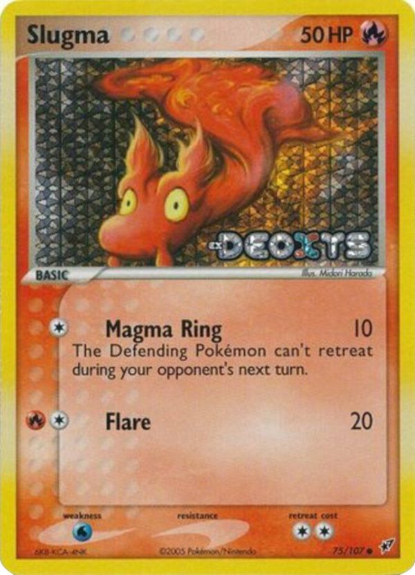 Slugma (75 107) (Stamped) [EX: Deoxys] For Cheap