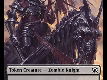 Zombie Knight    Human (6) Double-Sided Token [March of the Machine Commander Tokens] Fashion