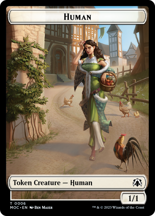 Zombie Knight    Human (6) Double-Sided Token [March of the Machine Commander Tokens] Fashion