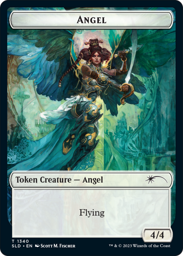 Angel (SLD)    Soldier (GRN) Double-Sided Token [Secret Lair: Angels Tokens] For Discount