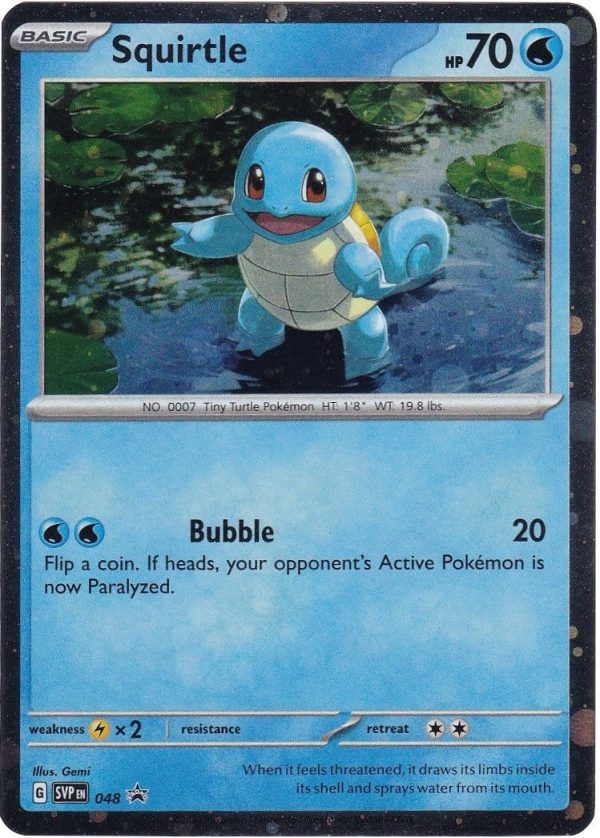 Squirtle (048) (Cosmos Holo) [Scarlet & Violet: Black Star Promos] Cheap