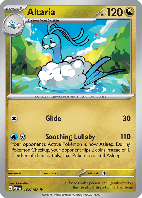 Altaria (160 197) [Scarlet & Violet: Obsidian Flames] Online