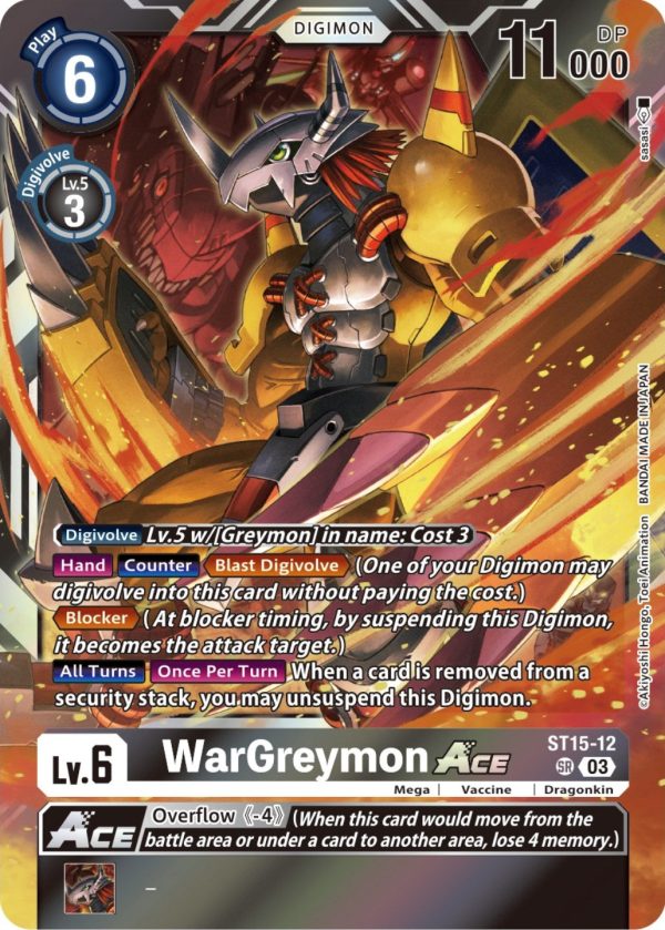 WarGreymon Ace [ST15-12] (Box Topper) [Versus Royal Knights Booster] Discount