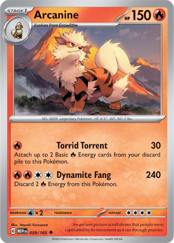 Arcanine (059 165) [Scarlet & Violet 151] Online Sale