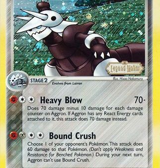 Aggron (2 92) (Stamped) [EX: Legend Maker] For Sale