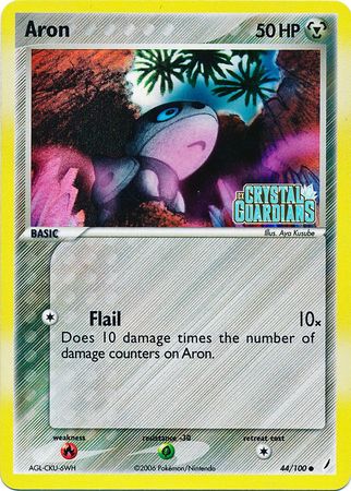 Aron (44 100) (Stamped) [EX: Crystal Guardians] For Cheap