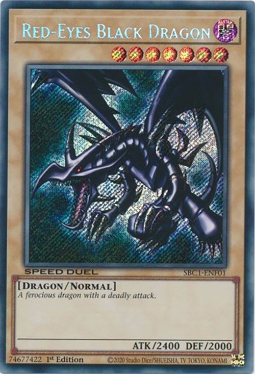 Red-Eyes Black Dragon [SBC1-ENF01] Secret Rare Hot on Sale